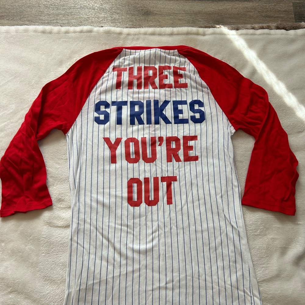 PINK Victoria's Secret Texas Rangers Raglan Tee - Picture 2 of 6